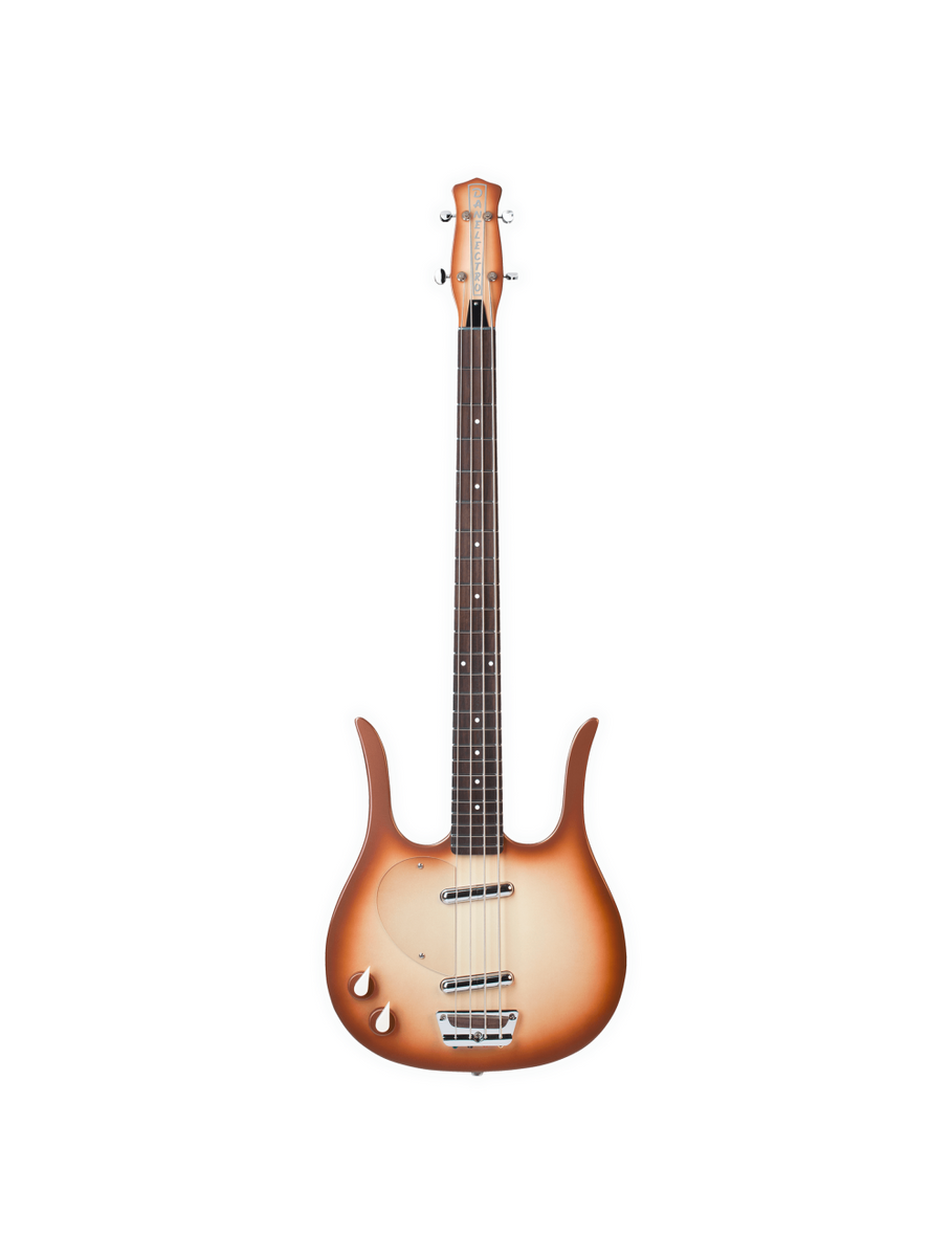 Danelectro Longhorn Left Handed Bass Guitar - Copperburst – Twin