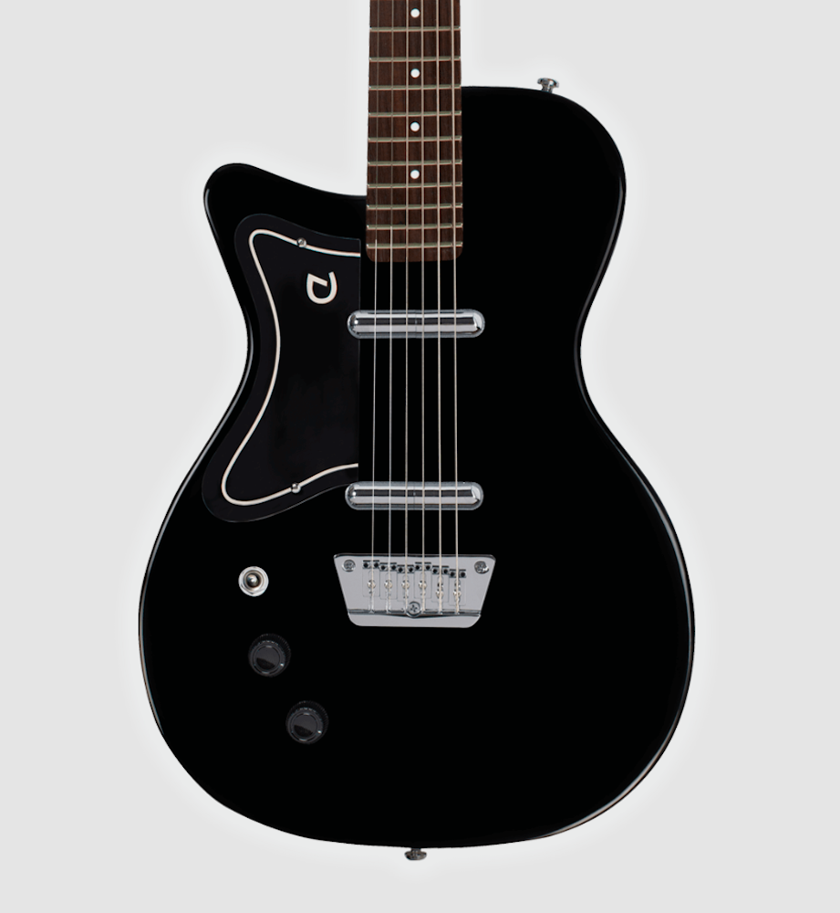 Danelectro 56 Baritone Electric Guitar LeftHanded Black Twin Town