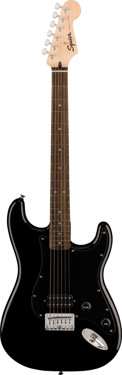 Squier Sonic Stratocaster Black Hardtail Electric Guitar – Twin