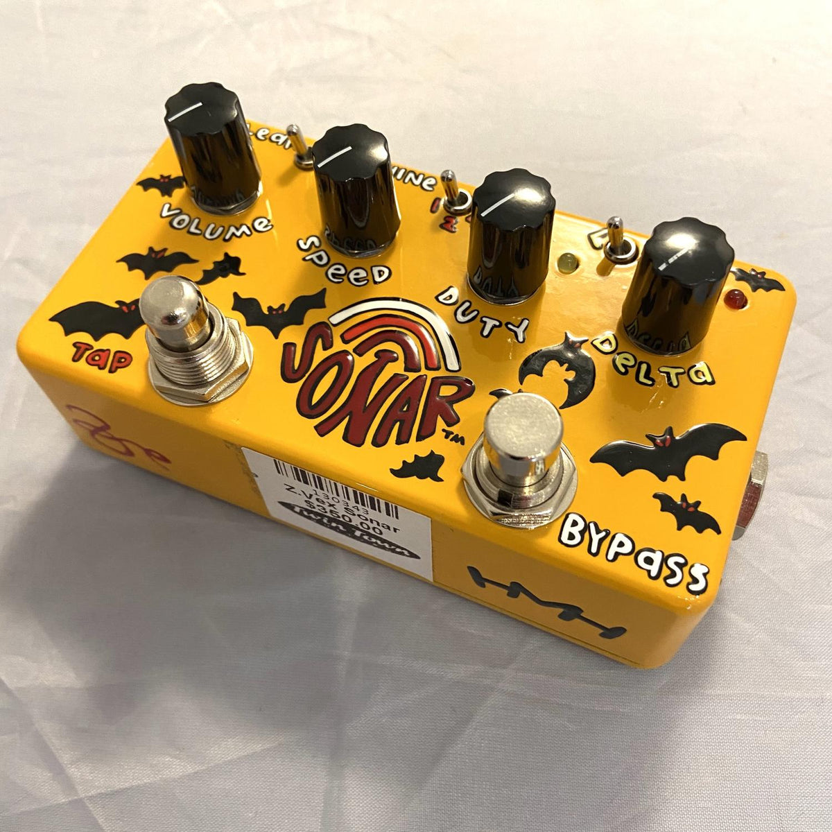 guitar pedal painting ZVEX Effects Sonar Tremolo Hand Painted Effects Pedal
