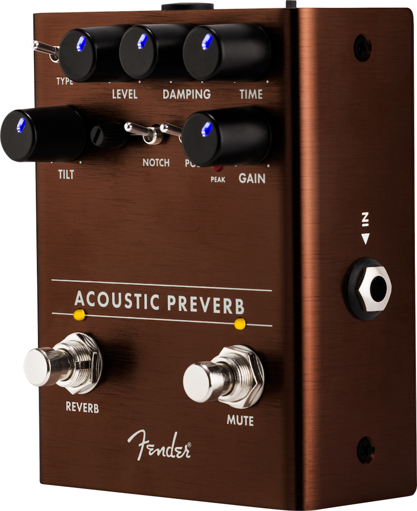 Fender Acoustic Preverb Acoustic Preamp Effect Pedal
