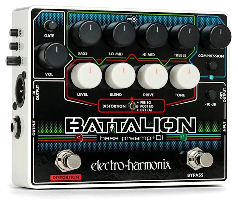 Electro-Harmonix Bass Battalion Bass Preamp and DI Effects Pedal