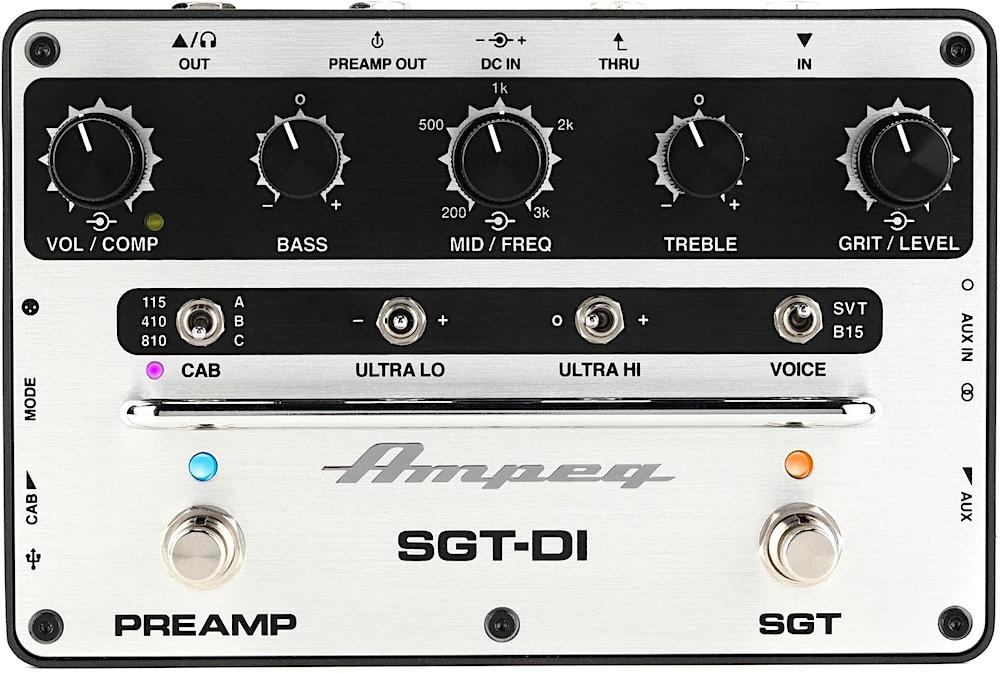ampeg classic pedal Ampeg SGT-DI Bass Preamp Pedal and DI