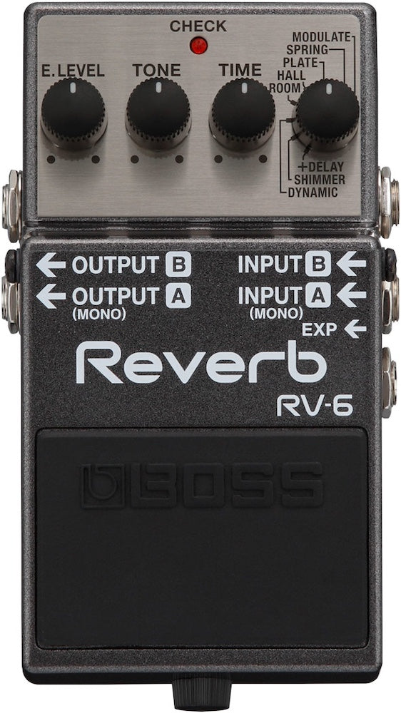 BOSS RV-6 Stereo Reverb Guitar Effects Pedal – Twin Town Guitars