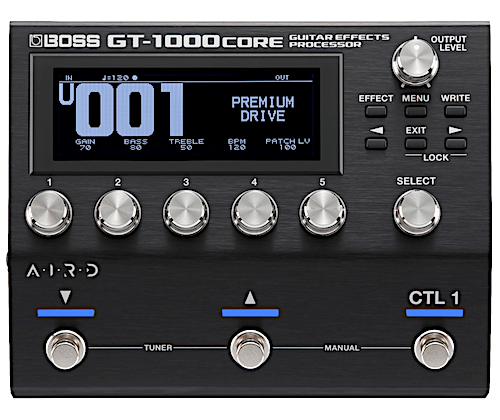 BOSS GT1000CORE Electric Guitar Multi-Effects Processor – Twin