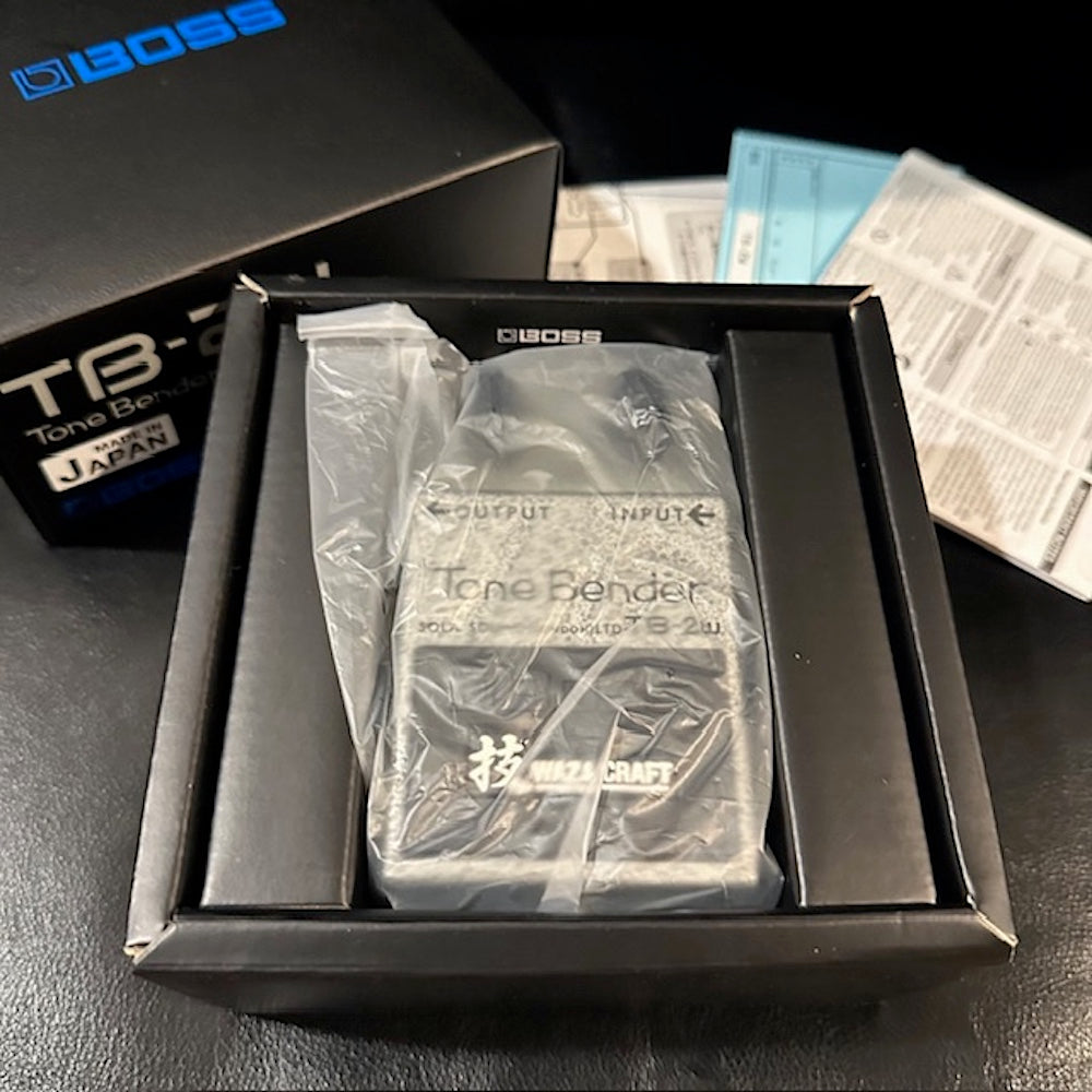 Boss Tone Bender pedal #315 in packaging with visible branding