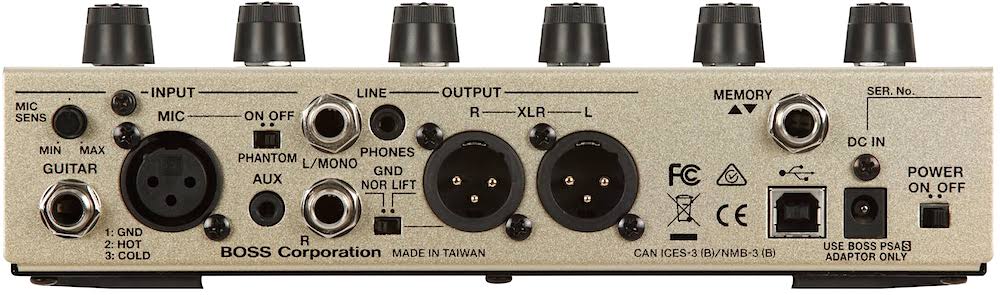 BOSS VE-8 Acoustic Singer Vocal and Guitar Effects Processor
