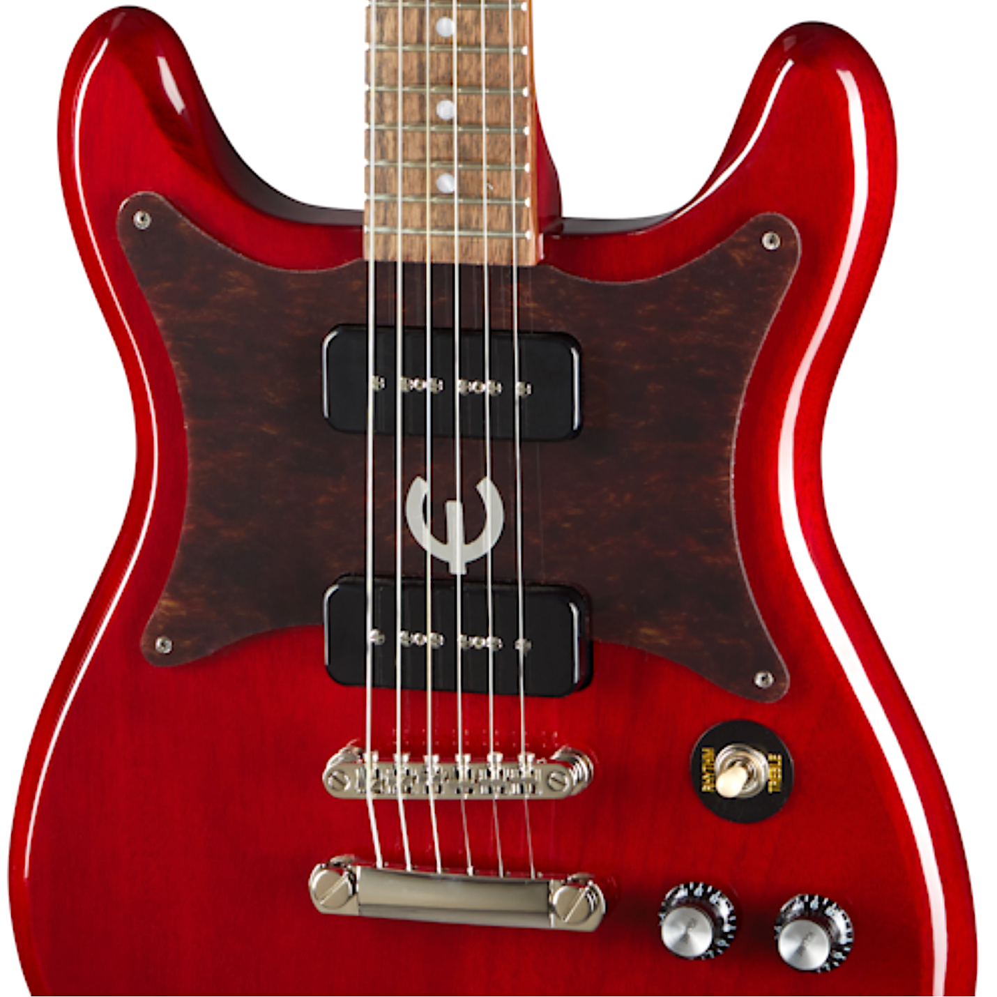 Epiphone Guitars Wilshire P-90's Cherry Electric Guitar – Twin