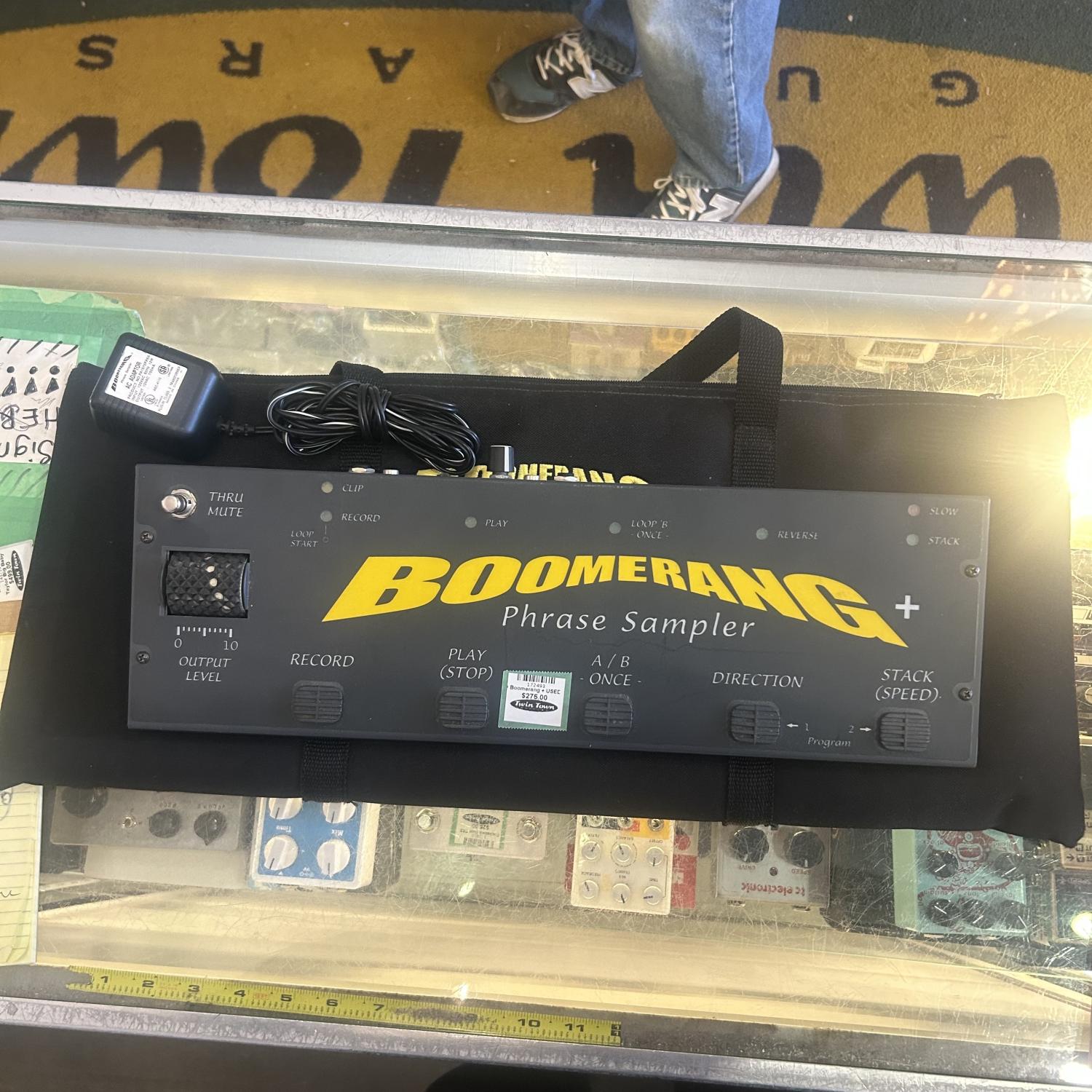 ギター Boomerang Phrase Sampler Boomerang + USED Phrase Sampler v2 with Bag & Power Supply – Twin