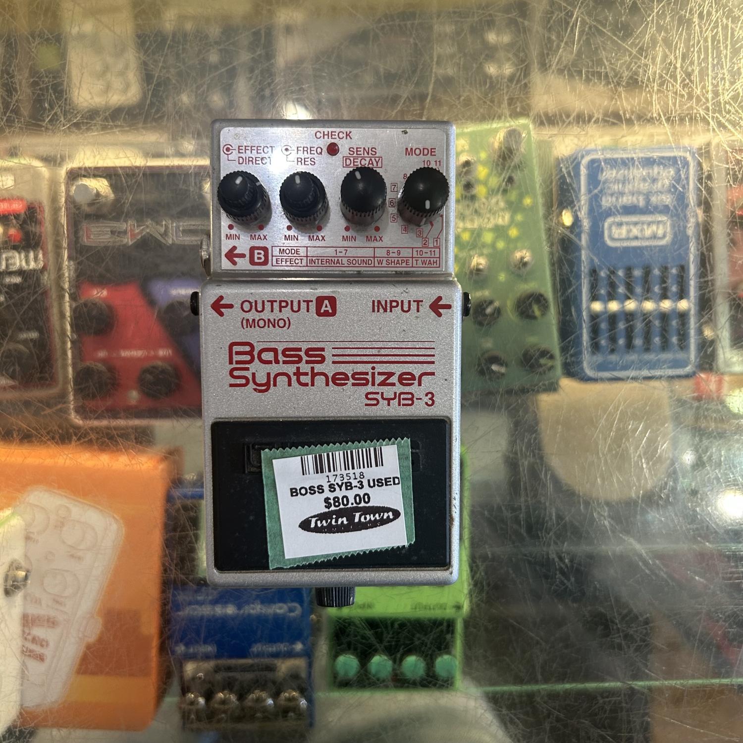 Boss SYB-3 Bass Synthesizer Effects Pedal USED – Twin Town Guitars