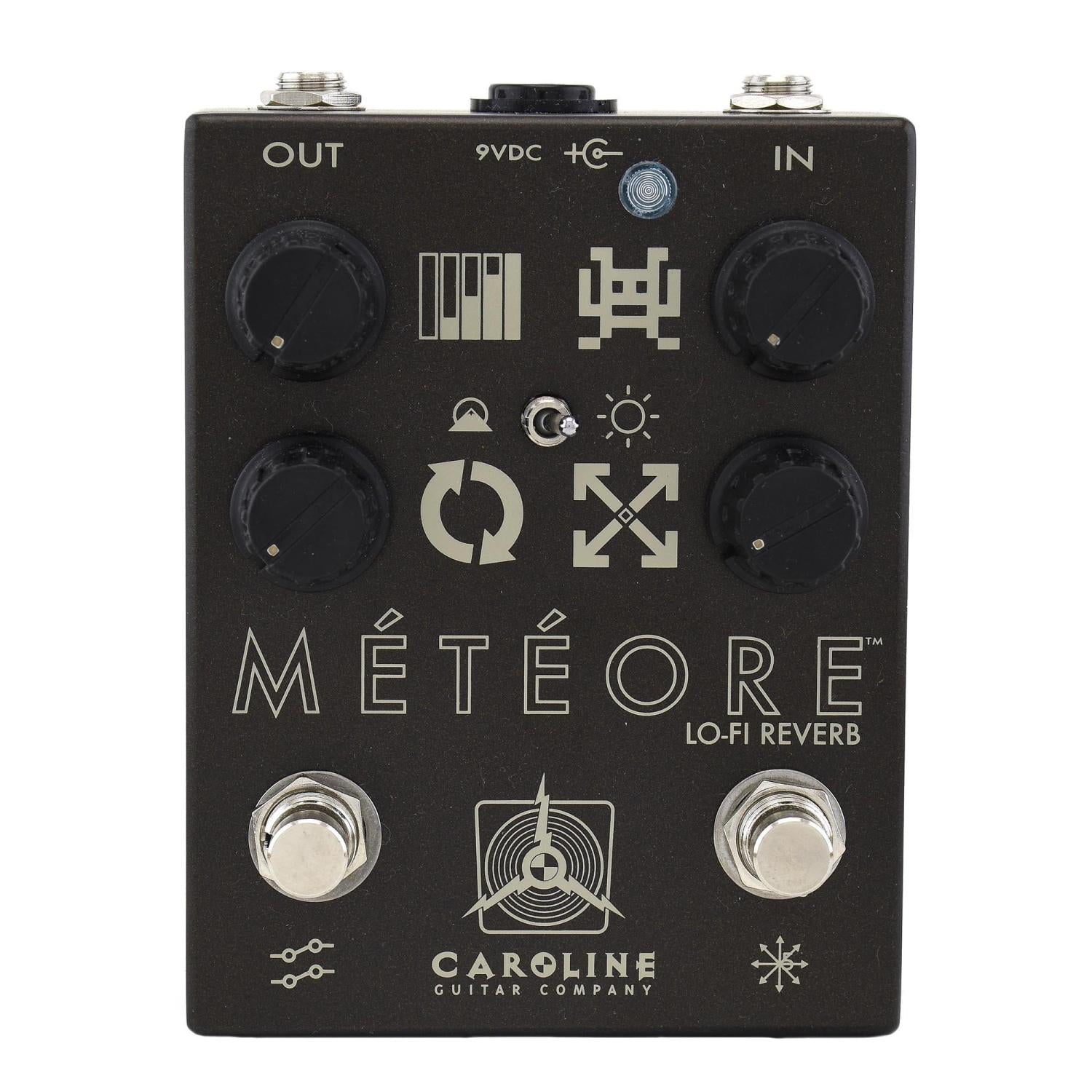 lo fi guitar pedal Caroline Guitar Company Météore Lo-Fi Reverb Guitar Pedal