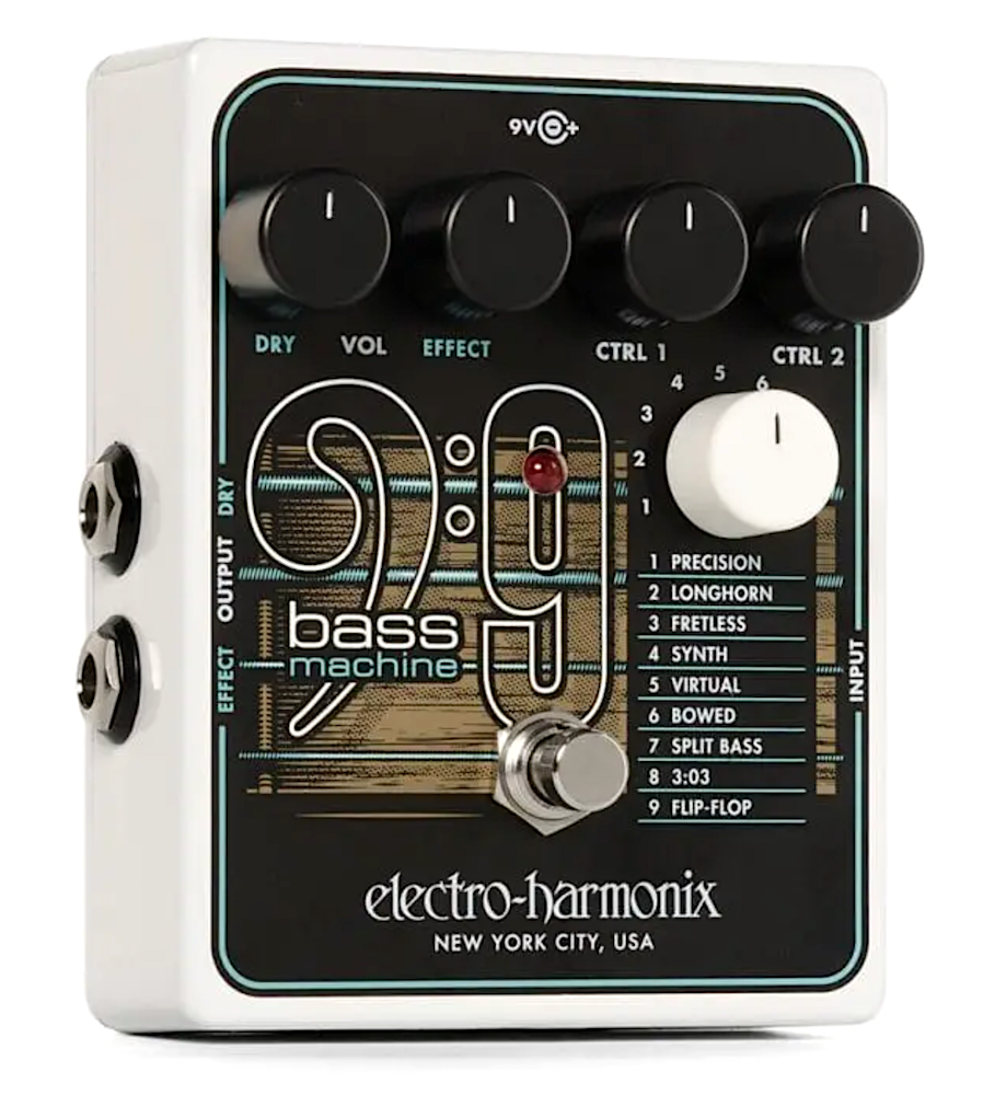 bass synth pedal electro harmonix Electro Harmonix BASS9 Bass Machine Guitar Pedal