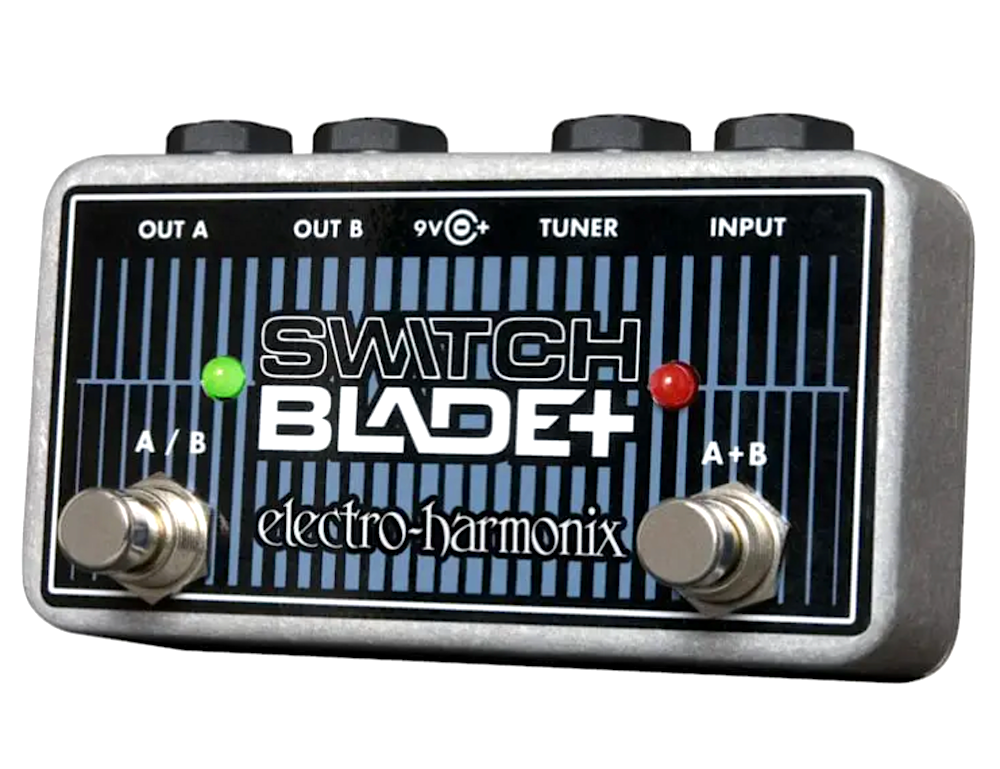 Electro-Harmonix Switch Blade+ guitar effects pedal on a white background
