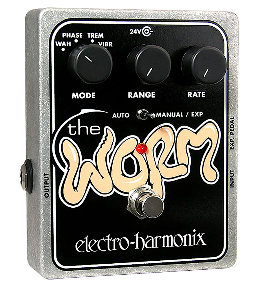 Electro-Harmonix The Worm guitar effects pedal on a white background