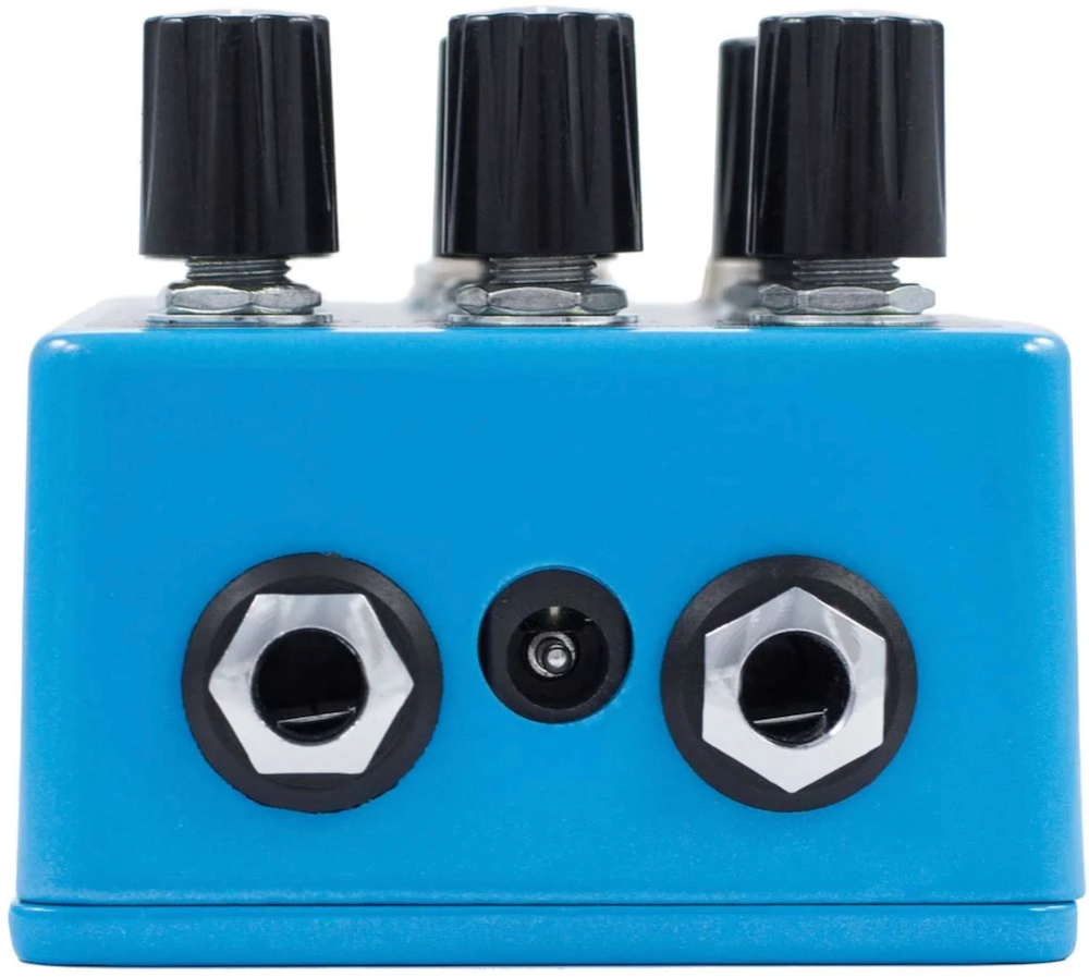 Blue and black, discontinued EarthQuaker Devices The Warden V2 Optical Compressor Effects Pedal at Twin Town Guitars in Minneapolis Minnesota
