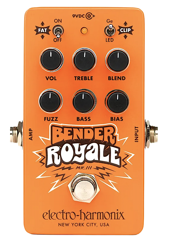 Electro Harmonix Bender Royale Germanium Fuzz Pedal (Orange)