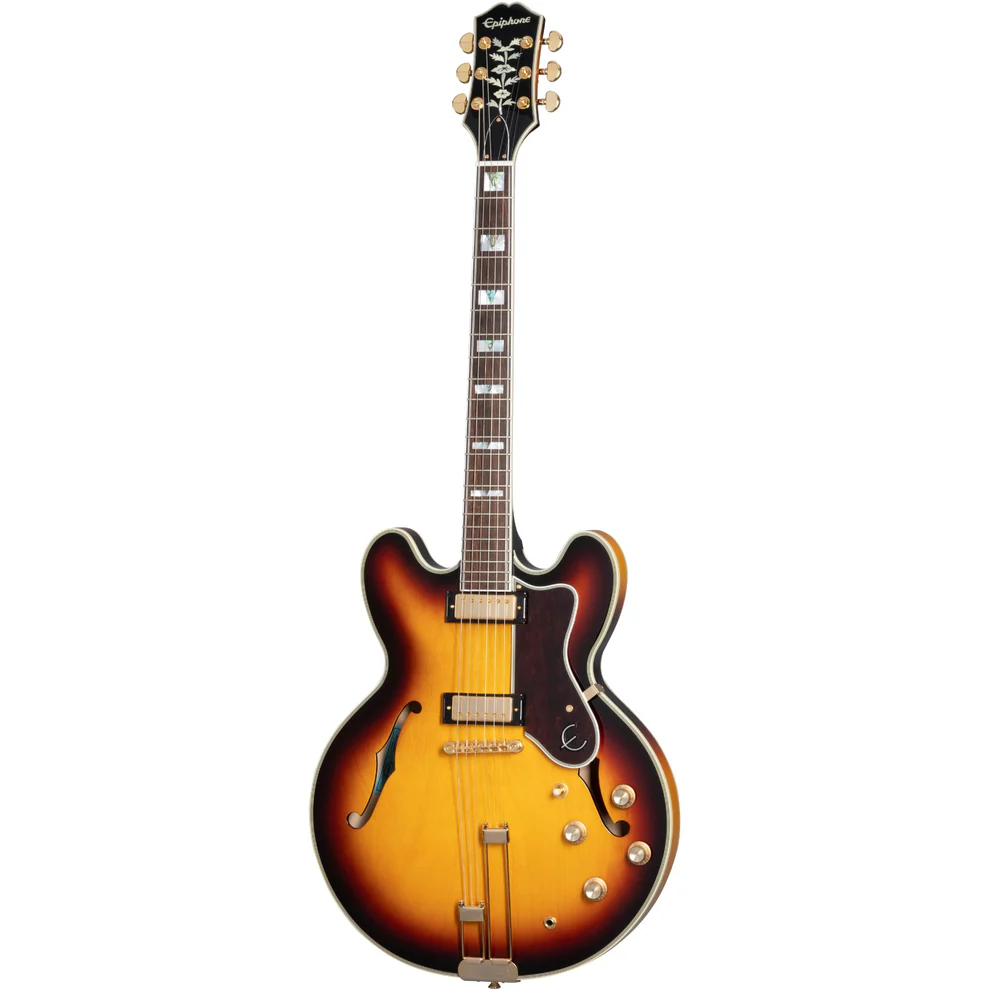 ギター Epiphone sheraton Frequensator sunburst Epiphone Sheraton Frequensator Semi-hollowbody - Vintage Sunburst