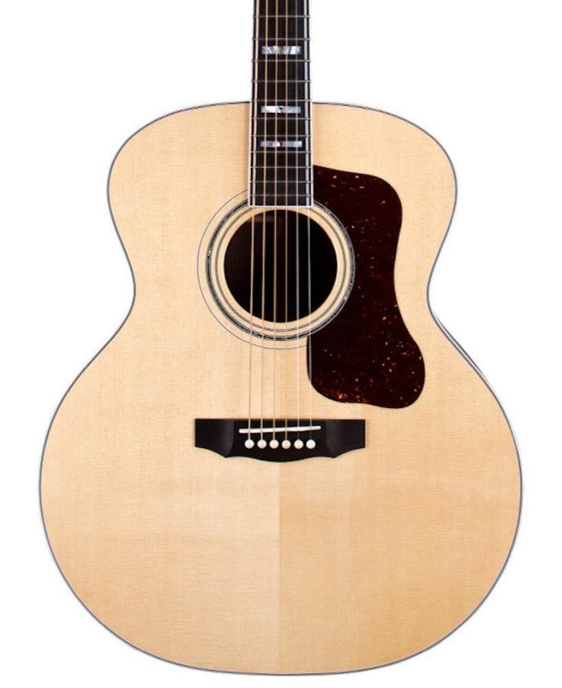 Guild Guitars F-55 Premium Natural Acoustic Guitar with Hardshell Case ...