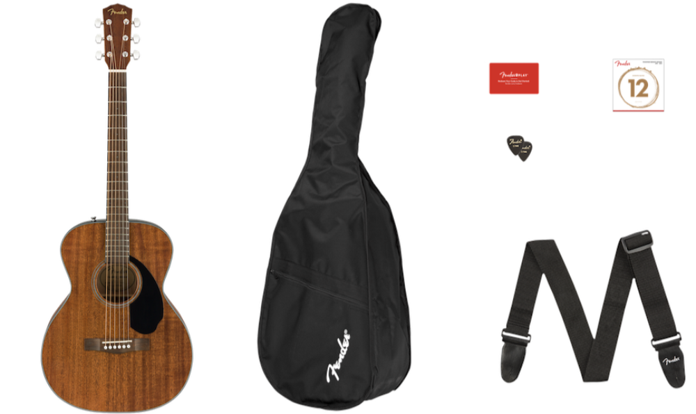Fender CC-60S Concert Pack V2 Acoustic Guitar Pack – Twin Town Guitars