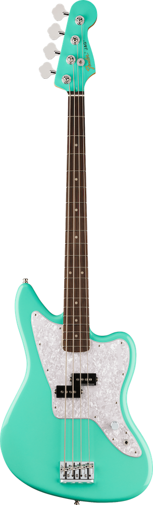 mark hoppus bass gear Fender Limited Edition Seafoam Green Mark Hoppus Jaguar Bass with Delu – Twin Town Guitars