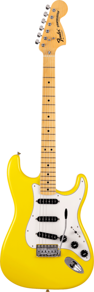 Fender yellow guitar hotsell
