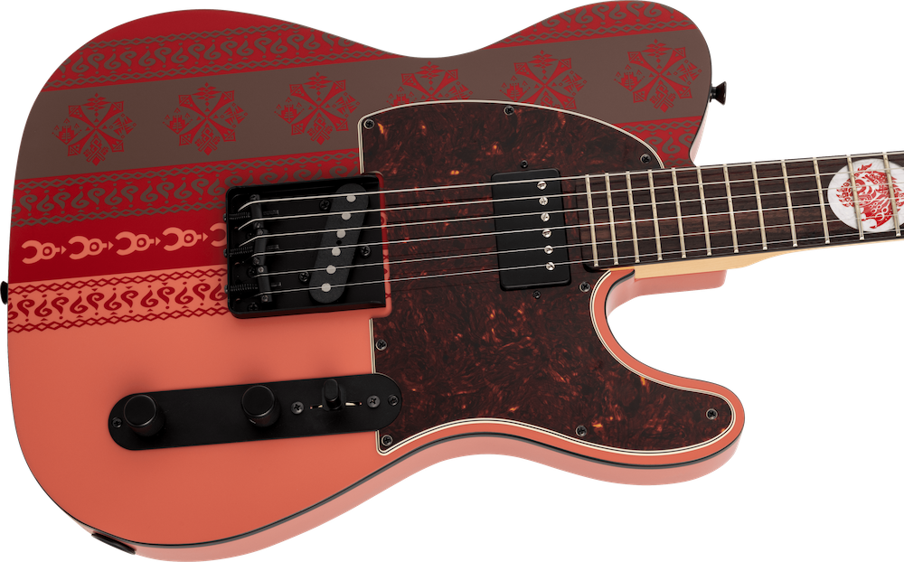 Fender Monster Hunter Rathalos RedTelecaster with Rosewood