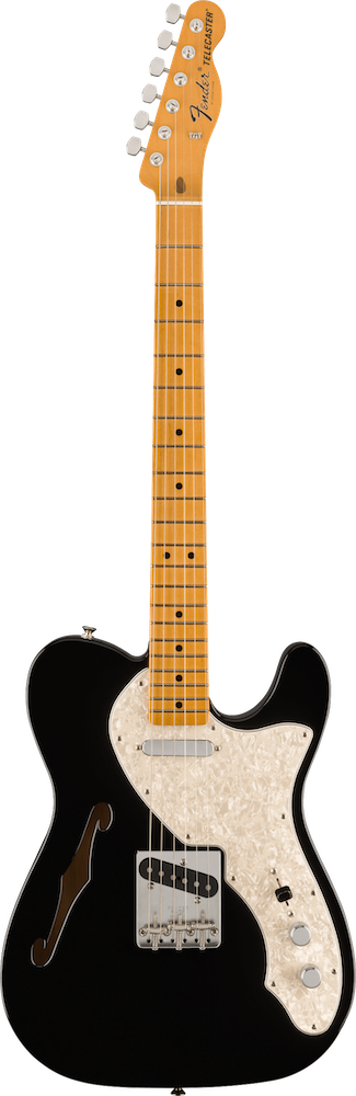 Fender Vintera II '60s Telecaster Thinline Black Electric Guitar