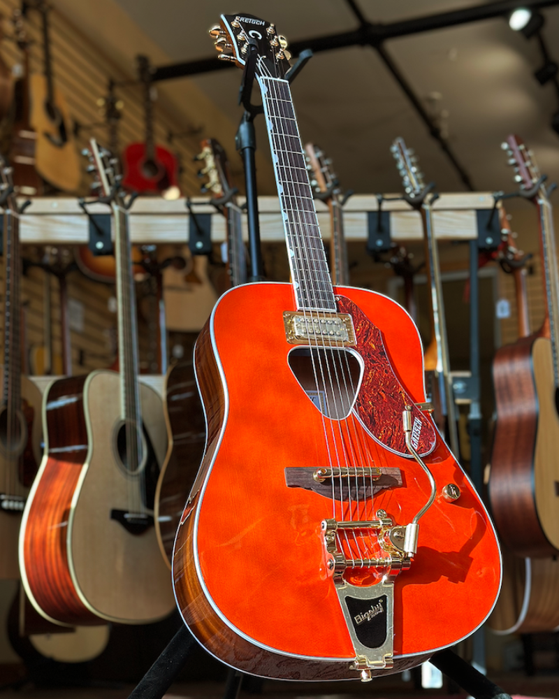 Gretsch G5034TFT Rancher Dreadnought with Bigsby – Twin Town Guitars Gretsch G5034TFT Rancher Dreadnought with Bigsby – Twin Town Guitars