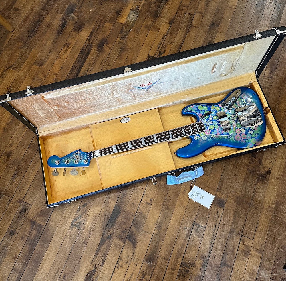 Fender Custom Shop LTD Blue Floral Jazz Bass Relic Lightweight