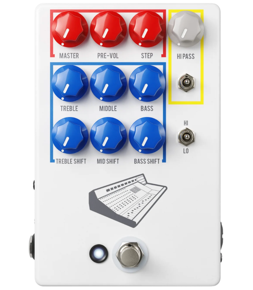 JHS Pedals Colour Box V2 Preamp and Equalizer Effects Pedal – Twin