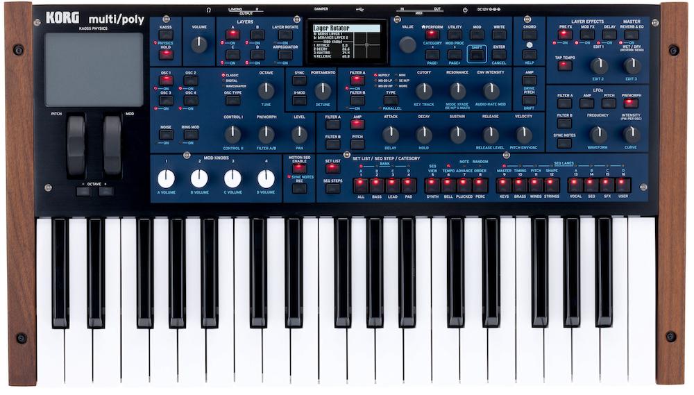KORG multi/poly シンセサイザー 37鍵盤【状態良好】 KORG Multi/Poly 37 Key Virtual Analog Synthesizer – Twin Town Guitars