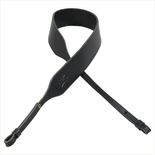 Levy's 2-inch-wide Butter Leather Banjo Strap Black – Twin Town