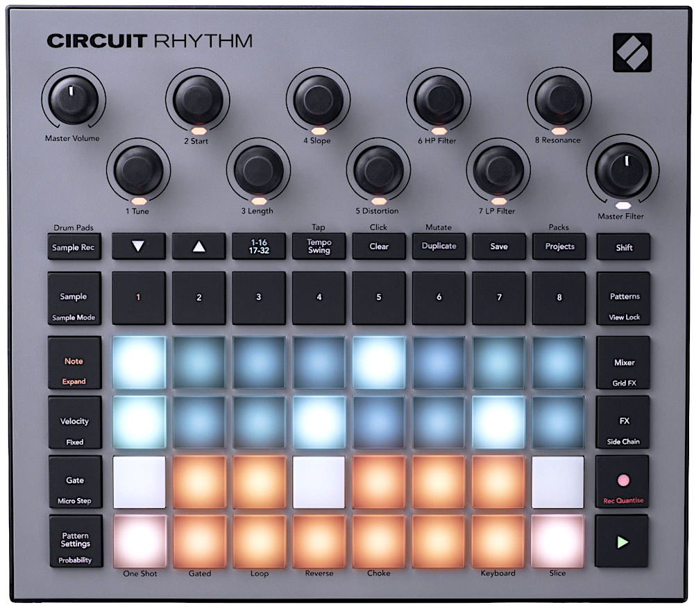 Novation Circuit Rhythm Drum Machine Beatmaking Sampler – Twin