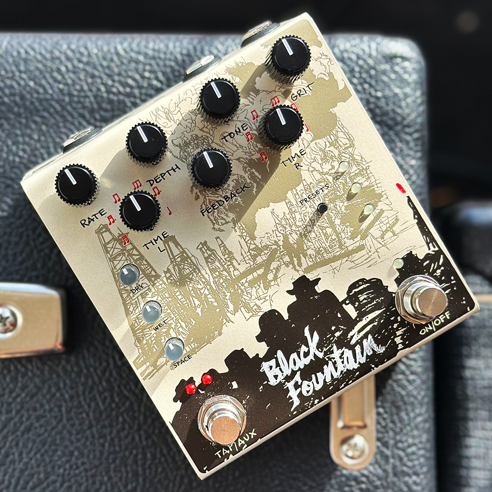 Old Blood Noise Endeavors Black Fountain Stereo Delay Pedal – Twin