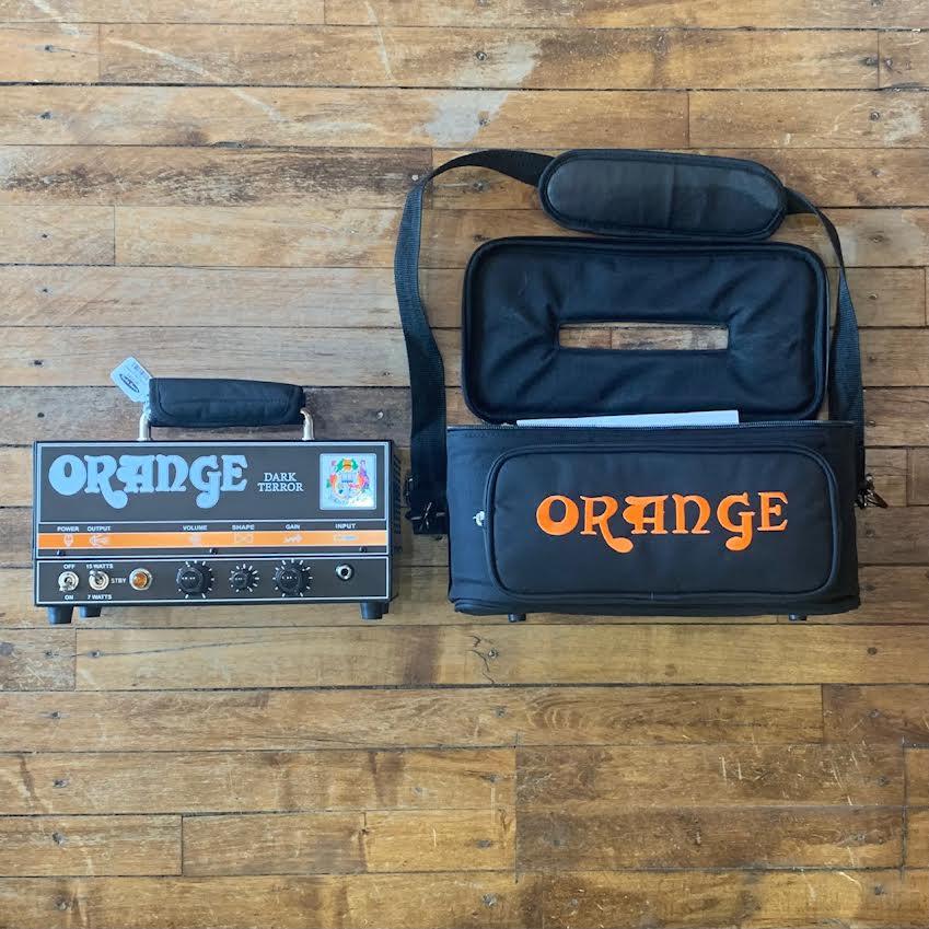 Orange Dark Terror 15/7-watt High-gain Tube Head With Case USED