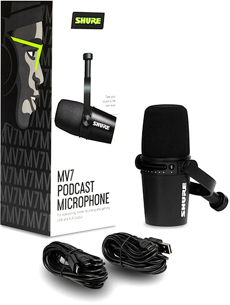 SHURE MV7 マイク Shure MV7+ Bundle, Black - Broadcast Supply Worldwide