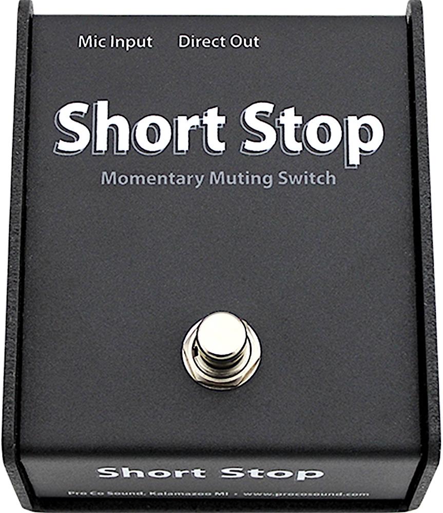 mic mute pedal Pro Co Sound Short Stop