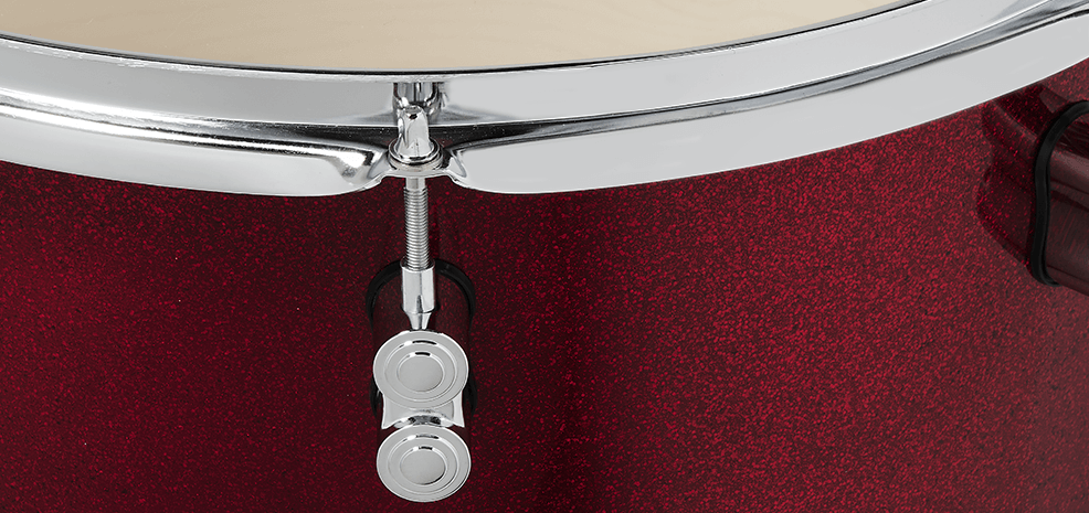 PDP Concept Maple Red Black Fade Gloss Finish 4 Piece Drum Kit at Twin Town Guitars in Minneapolis Minnesota