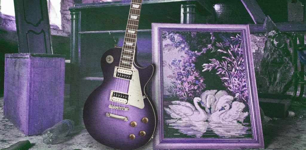 Epiphone Les Paul Classic Worn Electric Guitar Worn Purple at Twin Town Guitars in Minneapolis Minnesota