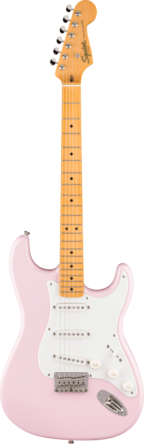 Squier Classic Vibe 50s Shell Pink Stratocaster Hard Tail Electric
