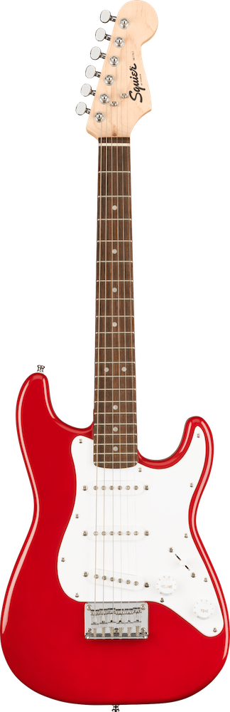 Squier Mini Dakota Red Stratocaster Electric Guitar with Laurel