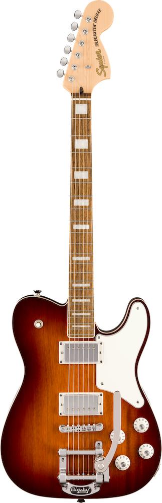 Squier Paranormal Troublemaker Honey Sunburst Telecaster Deluxe