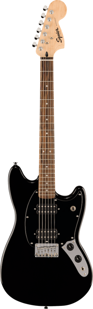 Squier Sonic Mustang HH Black Laurel FB Black Pickguard – Twin