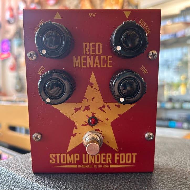 Stomp Under Foot Red Menace Vintage Mini Fuzz Effect Pedal – Twin