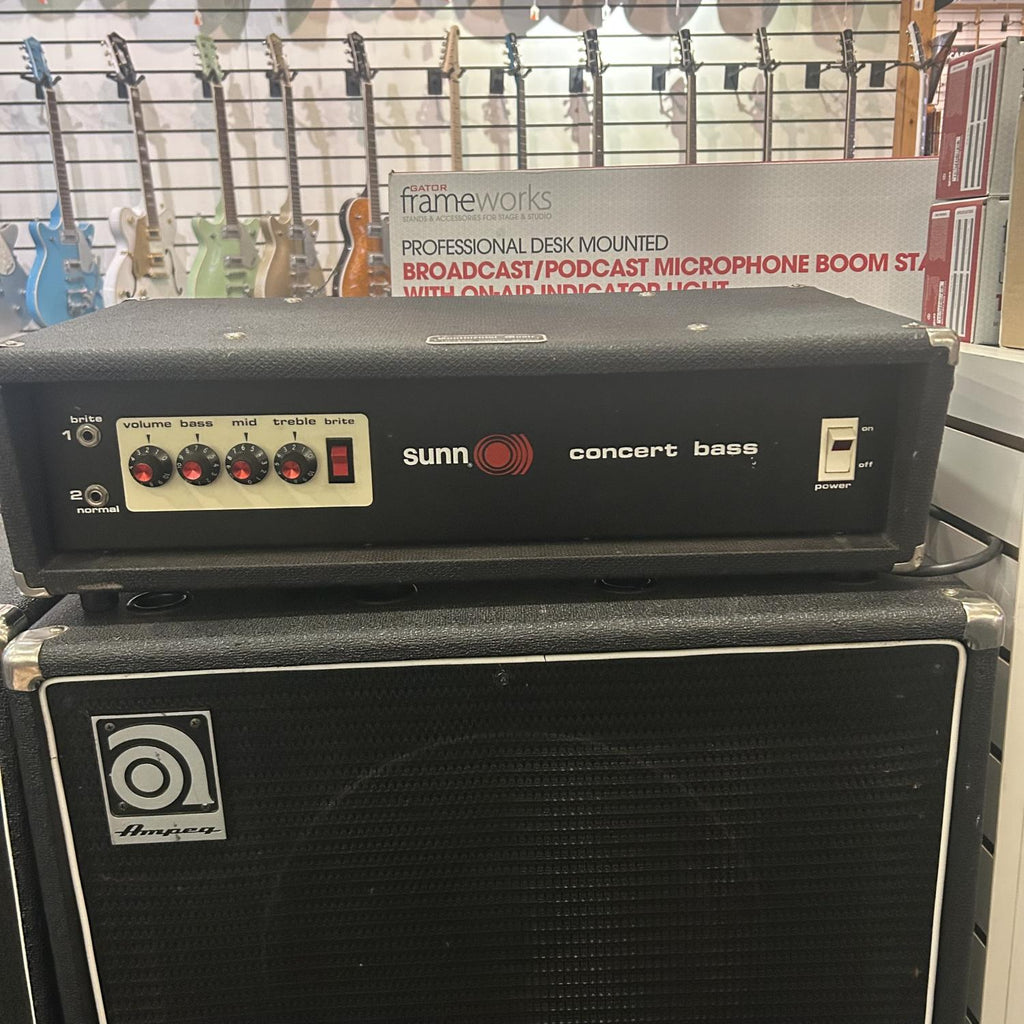 Sunn concert bass ベース用アンプヘッド(ジャンク) Sunn Concert Bass Electric Bass Amplifier USED – Twin Town Guitars