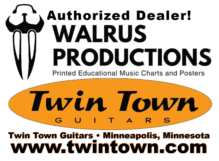 Walrus Productions 1056 Guitar Chord Chart – Twin Town Guitars