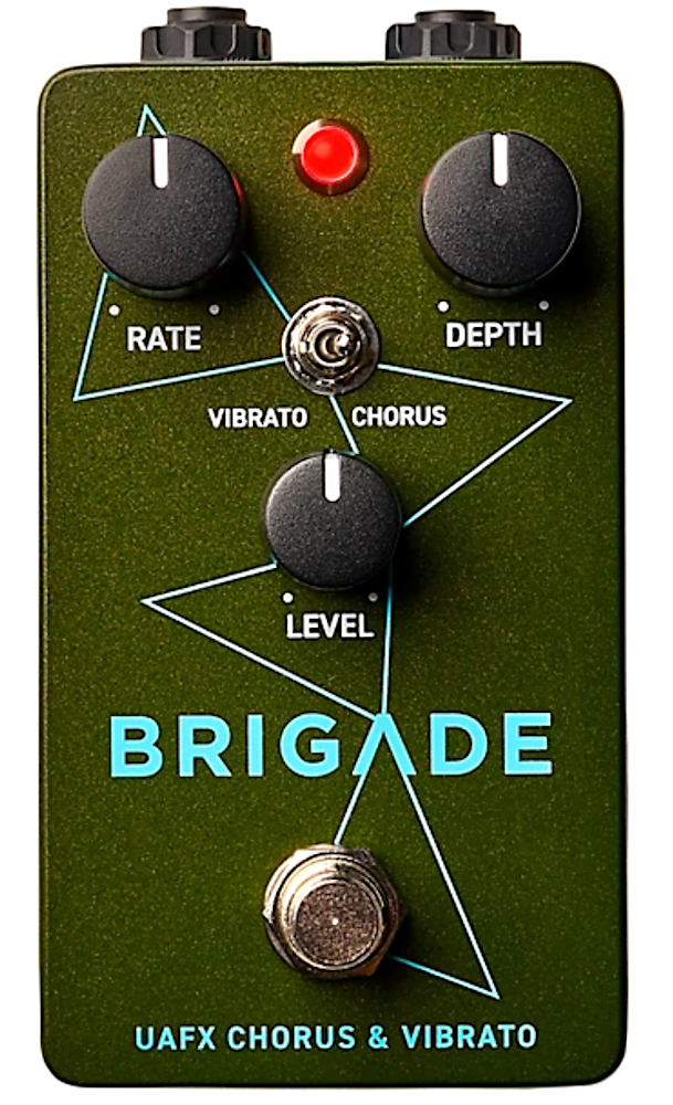 ua guitar pedals Universal Audio Brigade Chorus & Vibrato Pedal