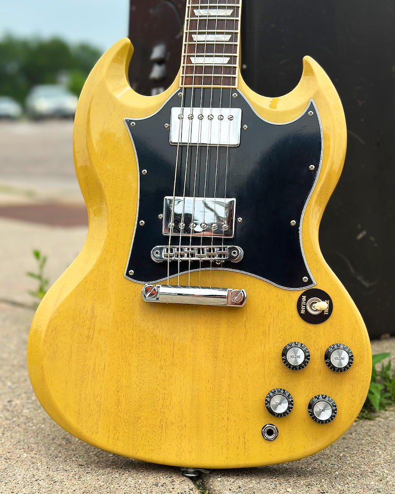 Gibson SG Standard - TV Yellow Electric Guitar – Twin Town Gibson SG Standard - TV Yellow Electric Guitar – Twin Town