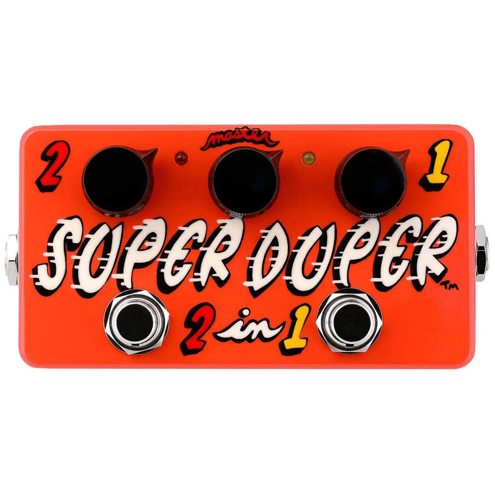 2 in 1 pedal ZVEX Super Duper 2-in-1 Hand Painted Boost Effect Pedal