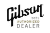 Gibson Authorized Dealer logo for 2025 on a white background